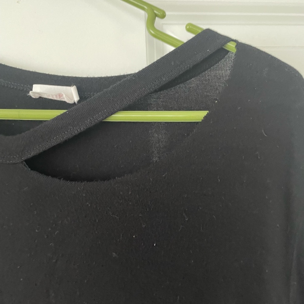 Black Oversized soft material boutique shirt by miki